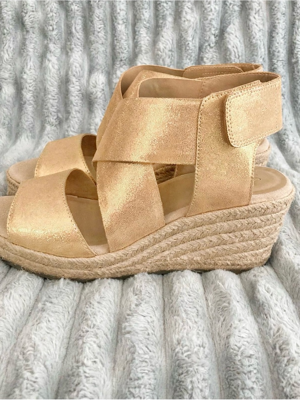 NWOT Naturalizer Espadrille Wedge Sandals, Size 8.5